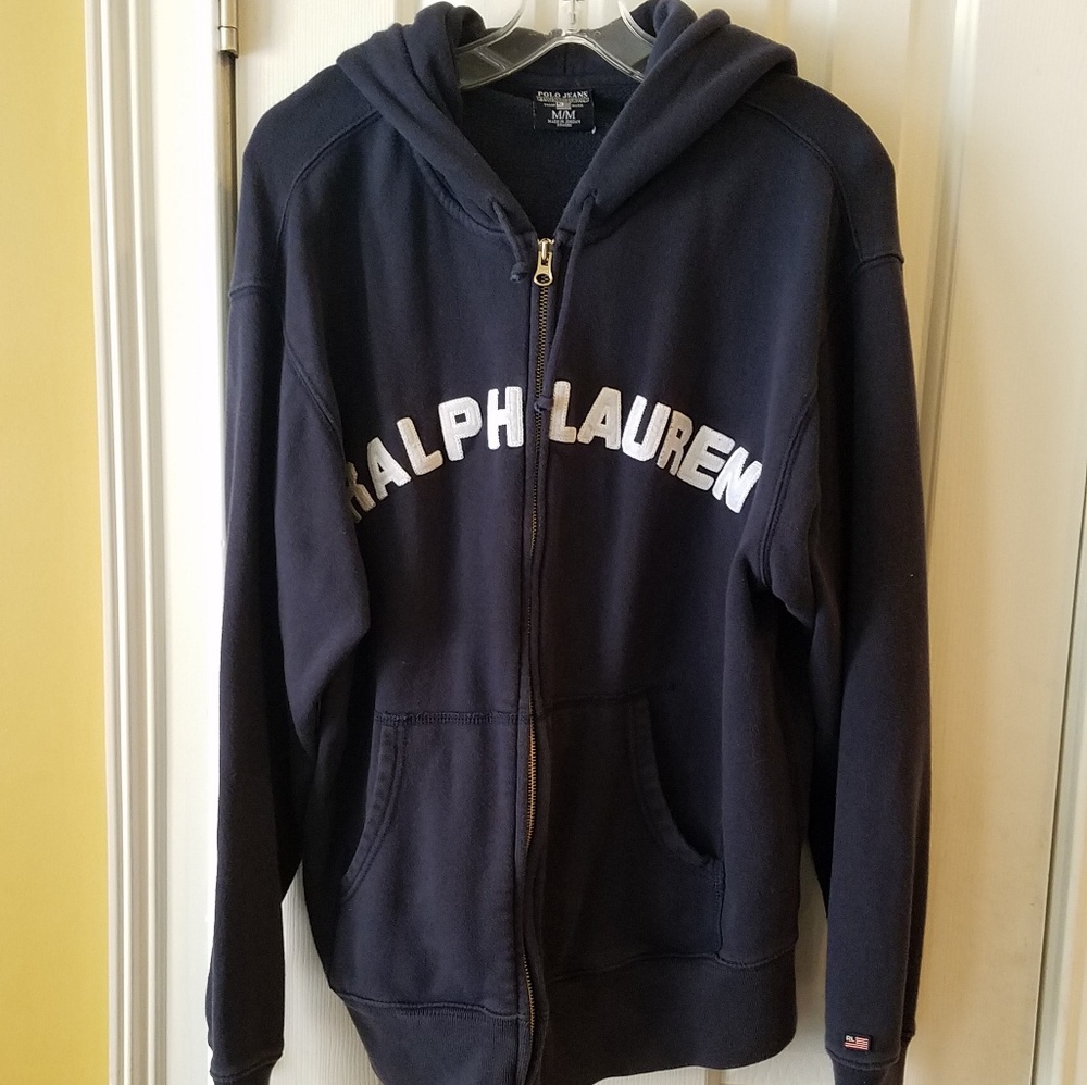 Men's Ralph Lauren polo sweatshirt hoodie blue med